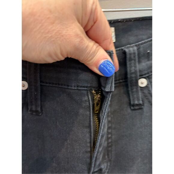 Madewell 26P High Rise washed out black stretch skinny jeans - cotton modal blen - Picture 5 of 8